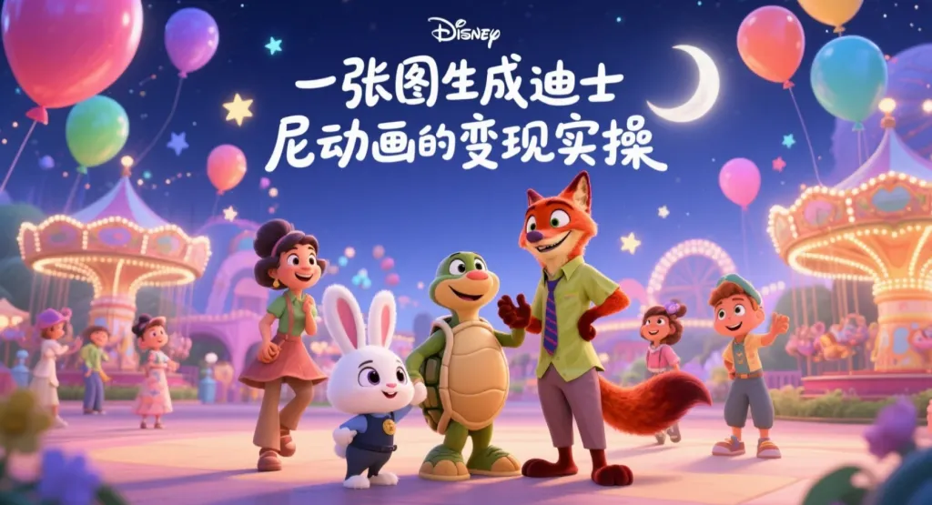 【2026.04.23】一张图生成迪士尼动画的变现实操-阿吉项目网