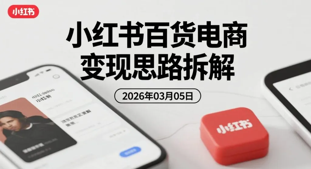 【2026.03.05】小红书百货电商变现思路拆解：0基础入门到出单流程实操整理-阿吉项目网