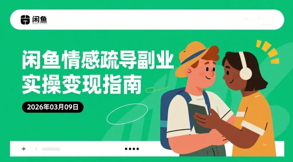 【2026.03.09】闲鱼情感疏导副业AI实操变现指南-阿吉项目网