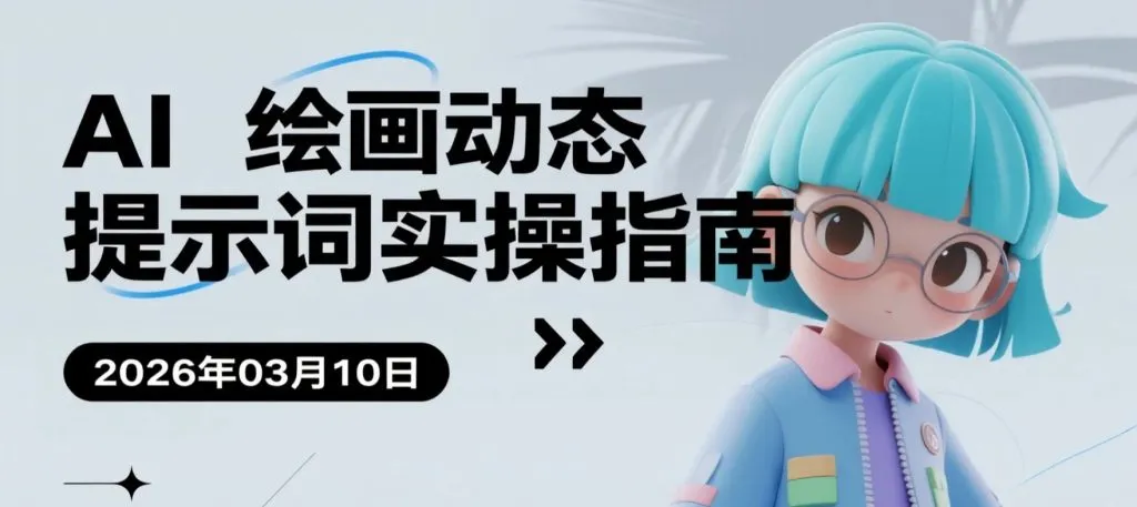 【2026.03.10】AI 绘画动态提示词实操学习，从入门到可控输出的变现思路-阿吉项目网