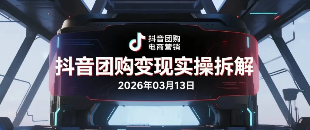 【2026.03.13】抖音团购变现实操拆解:AI工具+原创视频制作+全国地址挂载玩法整理-阿吉项目网