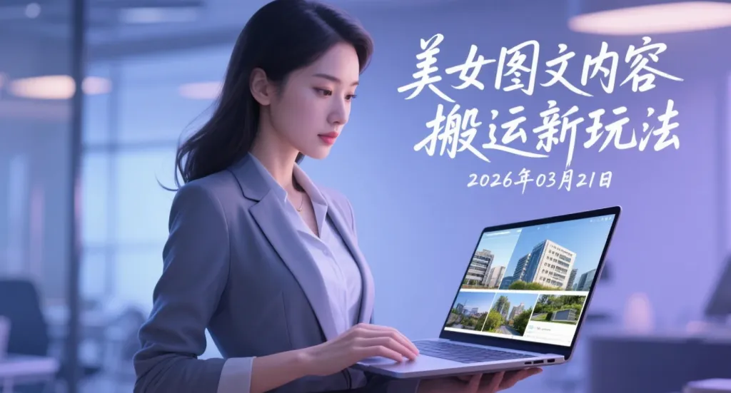 【2026.03.21】美女图文内容搬运新玩法，手机即可操作-阿吉项目网