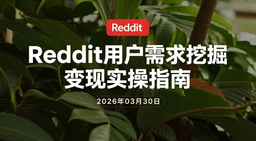 【2026.03.30】Reddit用户需求挖掘变现实操指南|基于真实讨论的SEO内容与转化思路-阿吉项目网