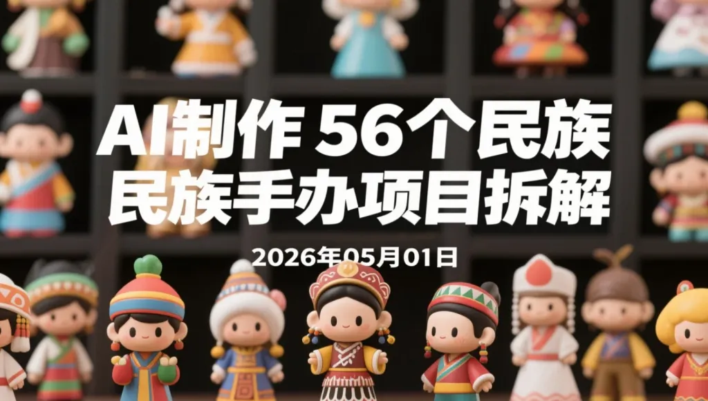 【2026.05.01】AI制作56个民族手办项目拆解丨设计生成到落地变现的实操-阿吉项目网