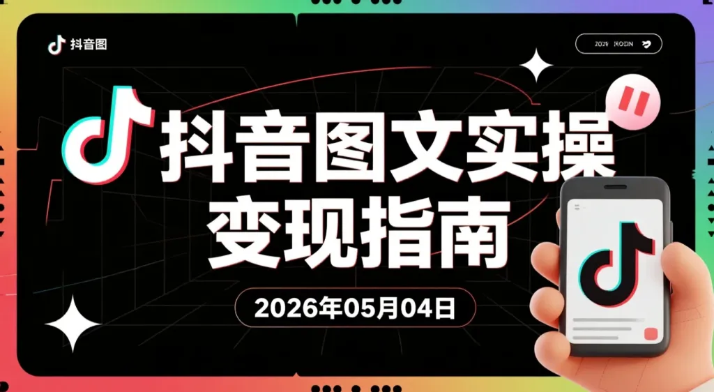 【2026.05.04】抖音图文实操变现指南：从起号到内容出圈-阿吉项目网