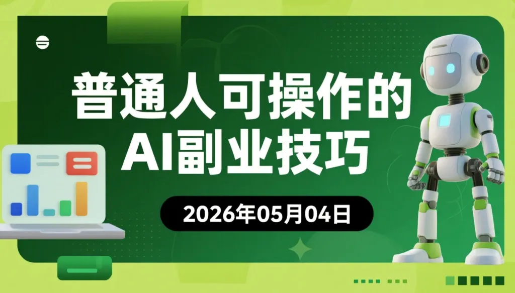 【2026.05.04】普通人可操作的AI副业技巧：跨界技能+高阶玩法，探索被动变现路径-阿吉项目网
