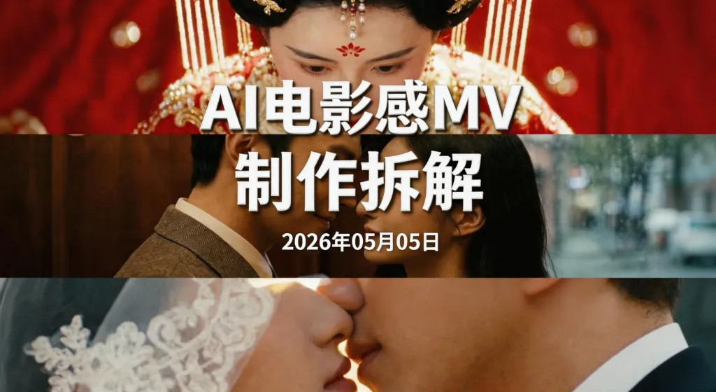 【2026.05.05】AI电影感MV制作拆解丨从创意到成片的实操路径与工具用法-阿吉项目网