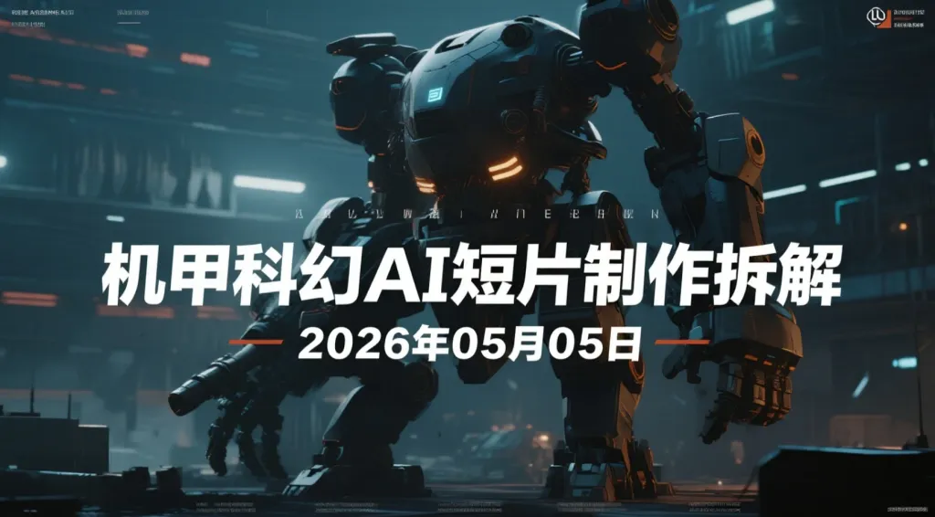【2026.05.05】机甲科幻AI短片制作拆解：分镜生成+配音克隆+画质优化的实操路径-阿吉项目网