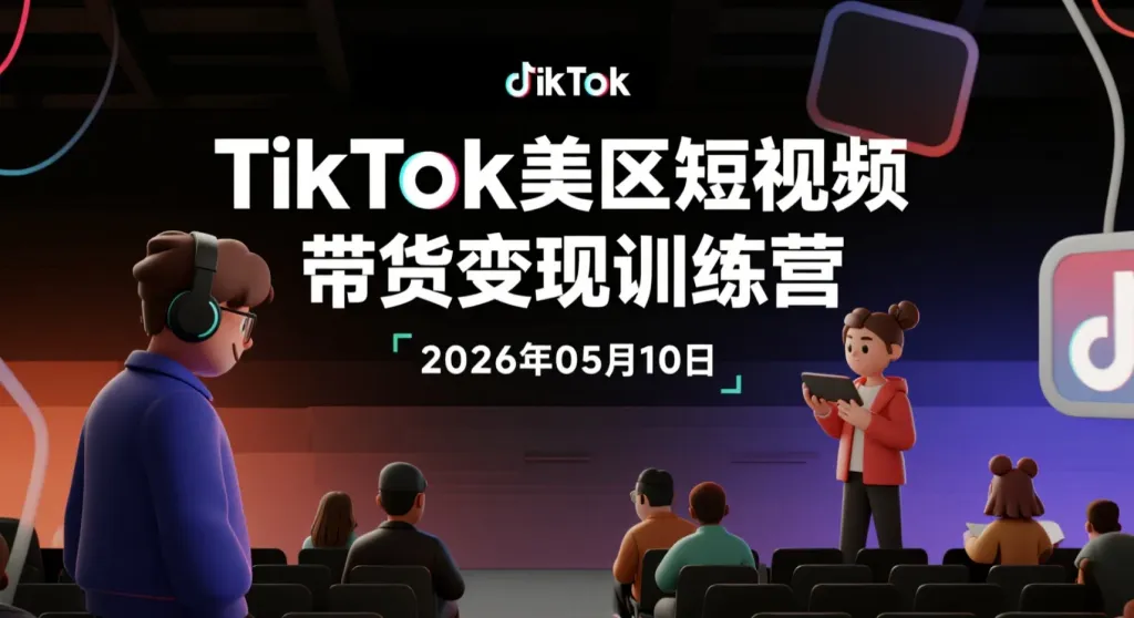 【2026.05.10】TikTok美区短视频带货变现训练营:掌握平台规则与AIGC玩法,实现稳定内容运营-阿吉项目网