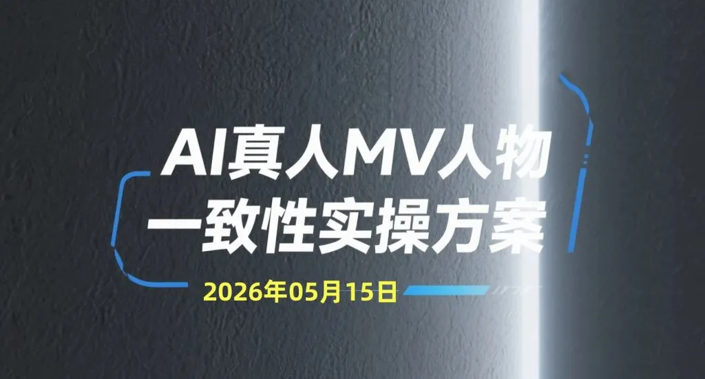 【2026.05.15】AI真人MV人物一致性实操方案，完整拆解角色稳定与视频生成思路-阿吉项目网