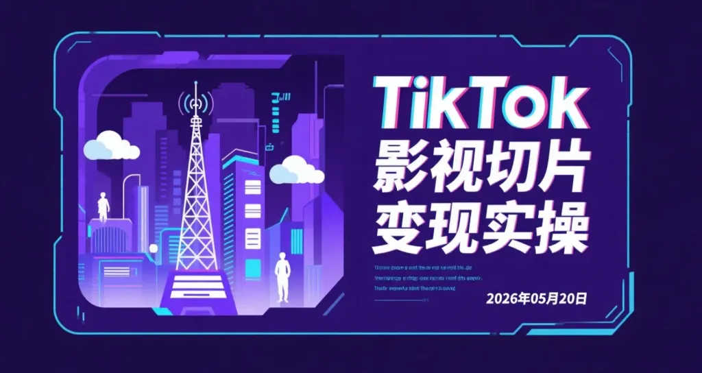 【2026.05.20】TikTok影视切片变现实操,研究海外中视频玩法与原创处理技巧-阿吉项目网