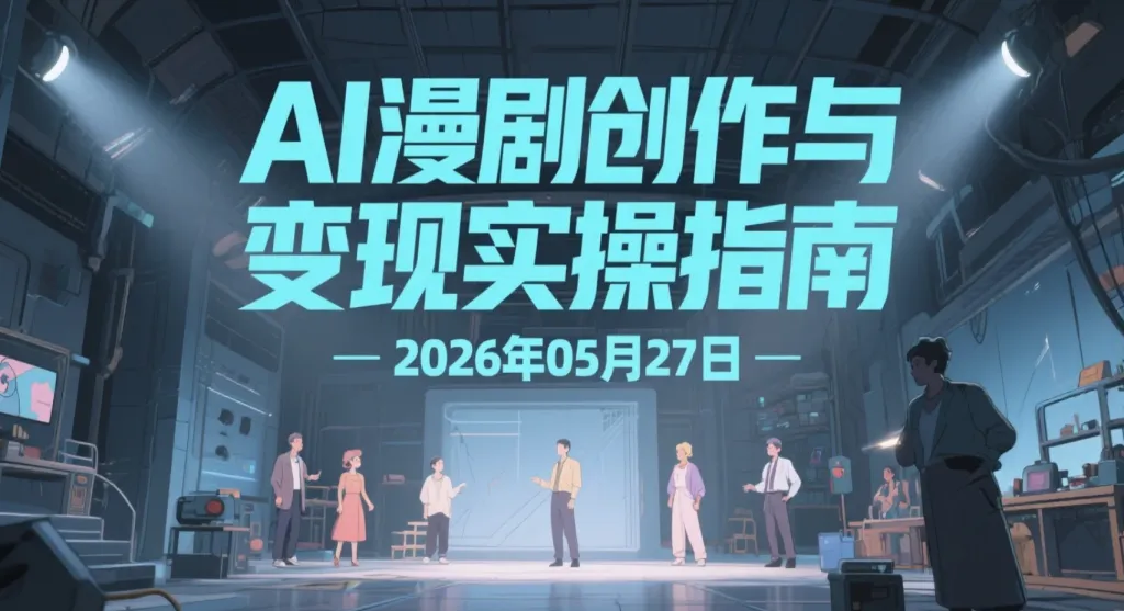 【2026.05.27】AI漫剧创作与变现实操指南：从提示词到分镜设计，系统梳理豆包、即梦、Vidu、海螺等工具综合使用-阿吉项目网