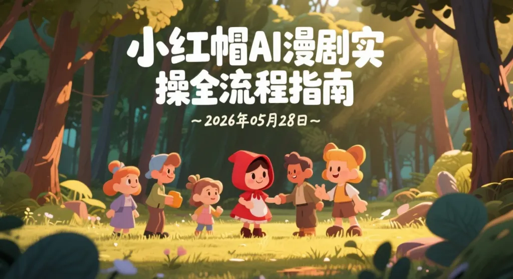 【2026.05.28】小红帽AI漫剧实操全流程指南：从剧本设定到批量生成全链路讲解-阿吉项目网