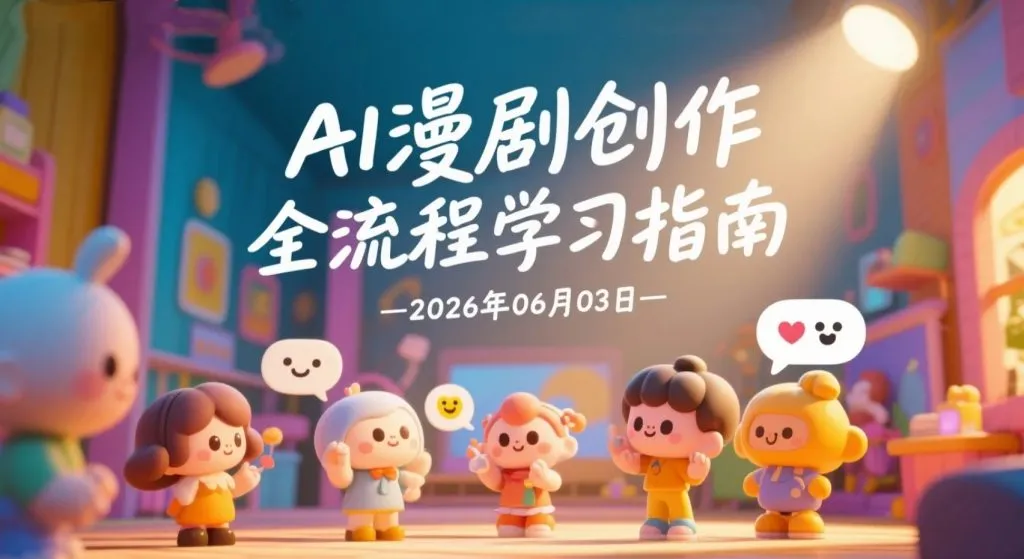 【2026.06.03】AI漫剧创作全流程学习指南:从剧本构思到成片制作的实操思路解析-阿吉项目网