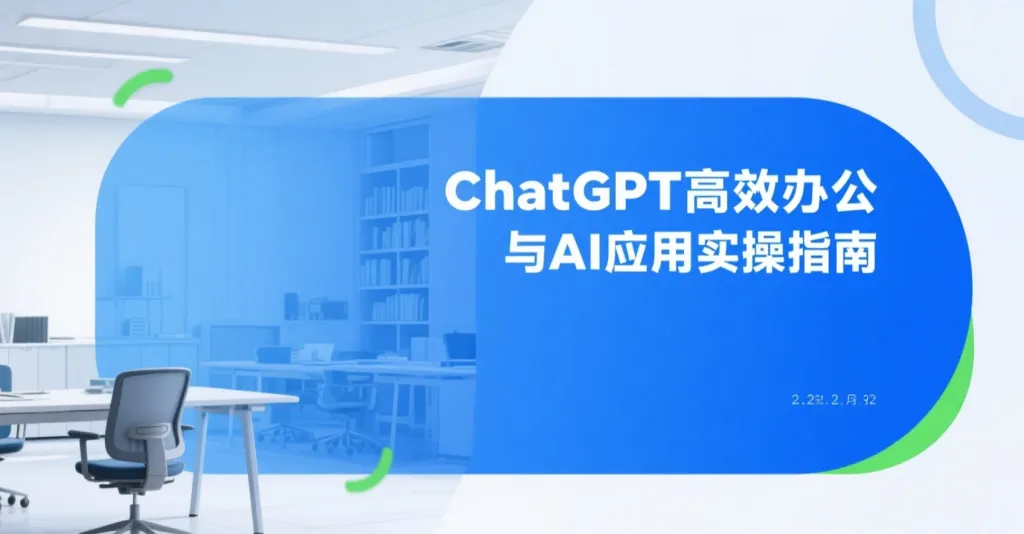 【2026.06.03】ChatGPT高效办公与AI应用实操指南:PPT制作、邮件撰写与多场景效率提升-阿吉项目网