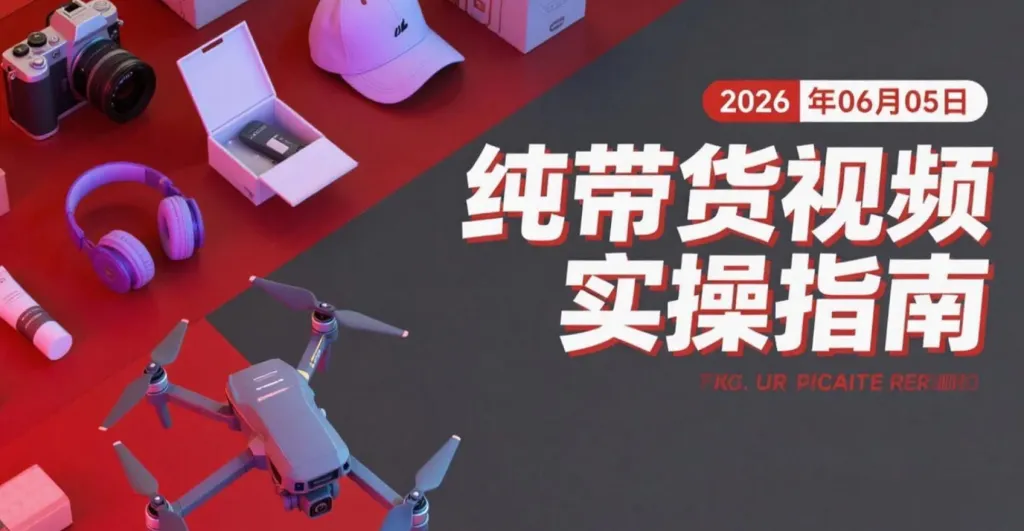 【2026.06.05】纯带货视频实操指南:通过持续发布内容实现商品转化的运营思路-阿吉项目网