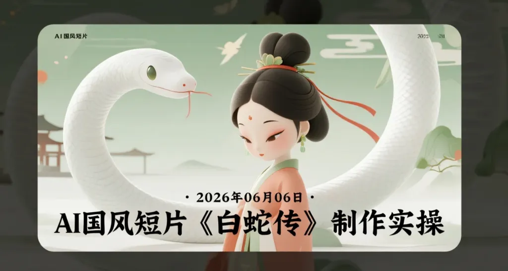 【2026.06.06】AI国风短片《白蛇传》制作实操:用ChatGPT+Seedance打造《白蛇传》影视级视频-阿吉项目网