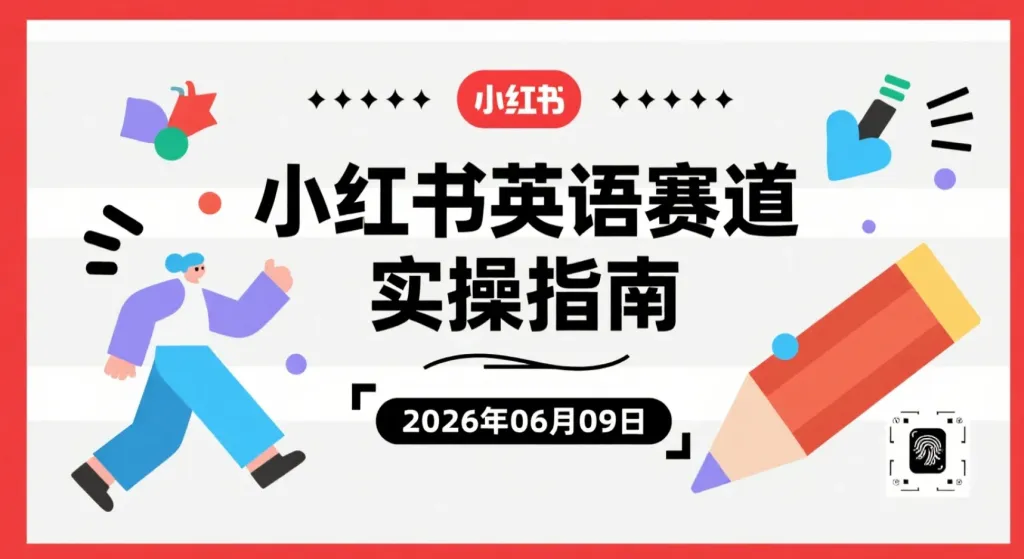 【2026.06.09】小红书英语赛道实操指南：从选品到内容变现的完整运营思路-阿吉项目网