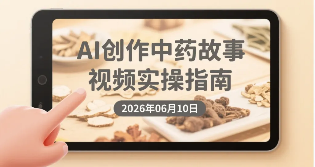 【2026.06.10】AI创作中药故事视频实操指南,结合视频号分成与橱窗模式探索内容变现思路-阿吉项目网
