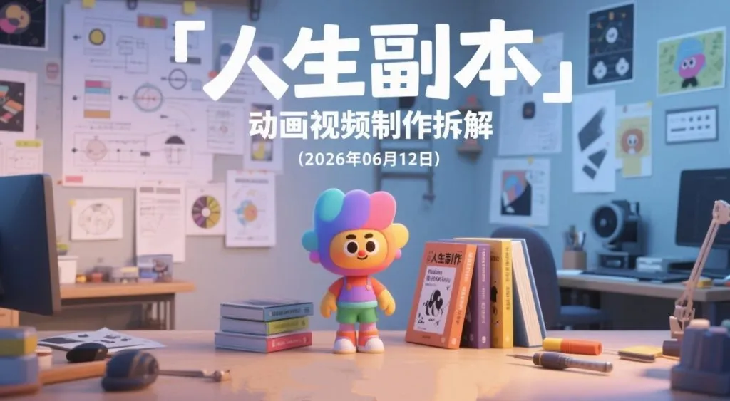 【2026.06.12】人生副本动画项目拆解:新内容方向实操研究与短视频变现思路-阿吉项目网